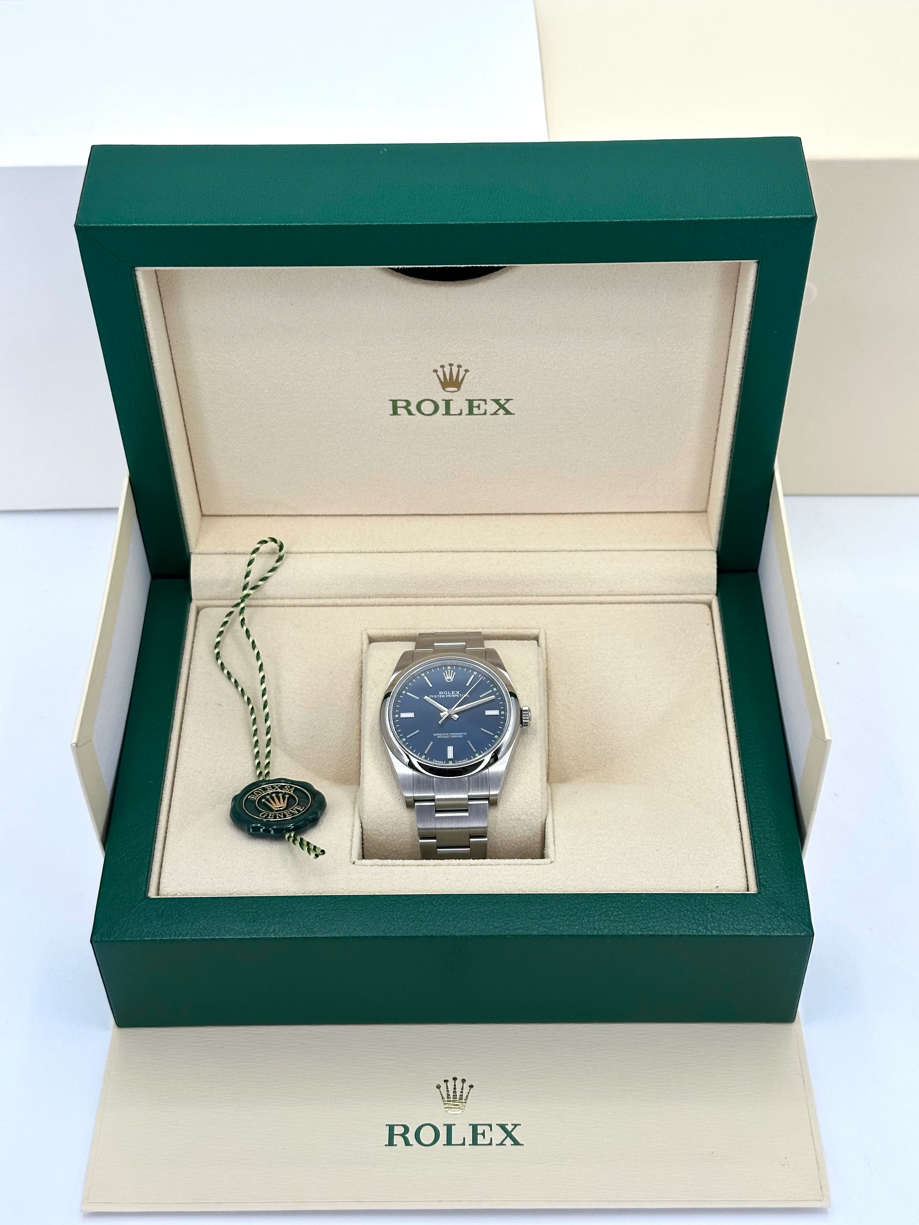 Rolex Oyster Perpetual 39mm 114300 Blue Dial - Image 12