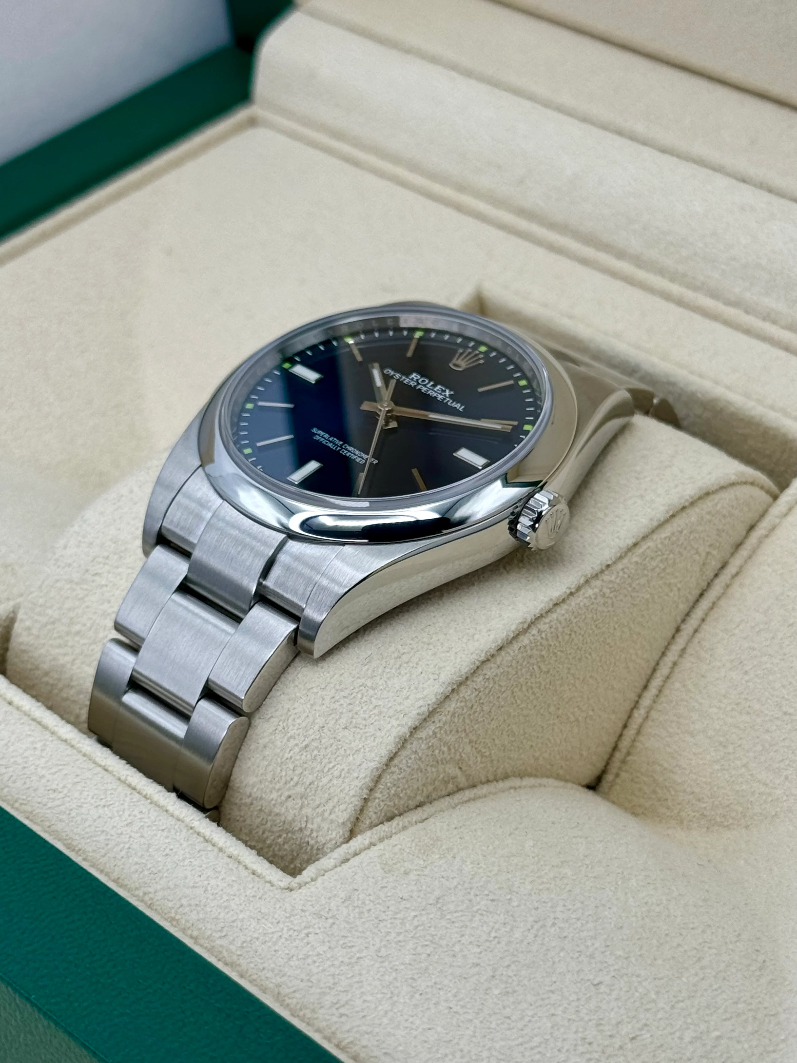 Rolex Oyster Perpetual 39mm 114300 Blue Dial - Image 5