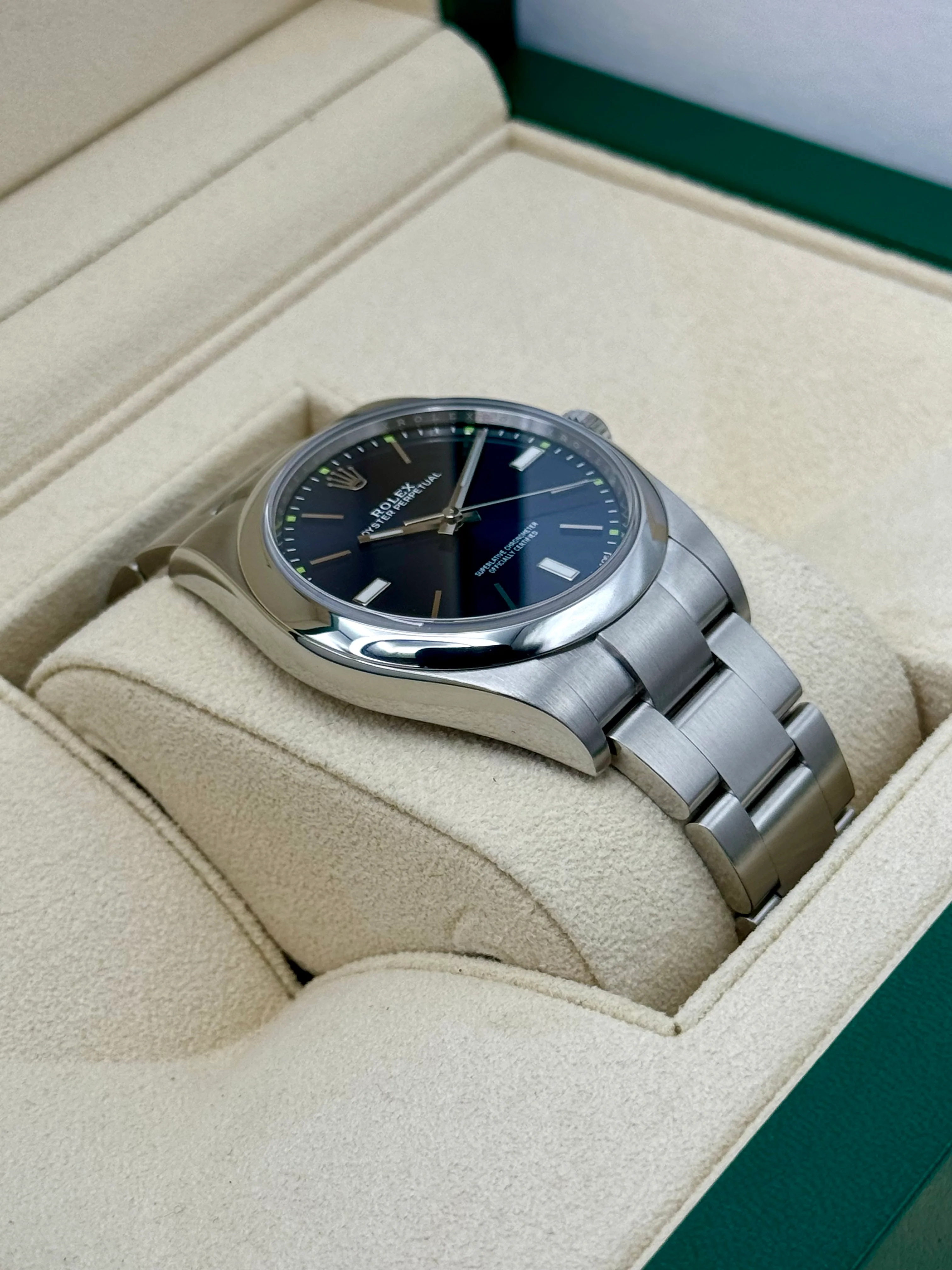 Rolex Oyster Perpetual 39mm 114300 Blue Dial - Image 6