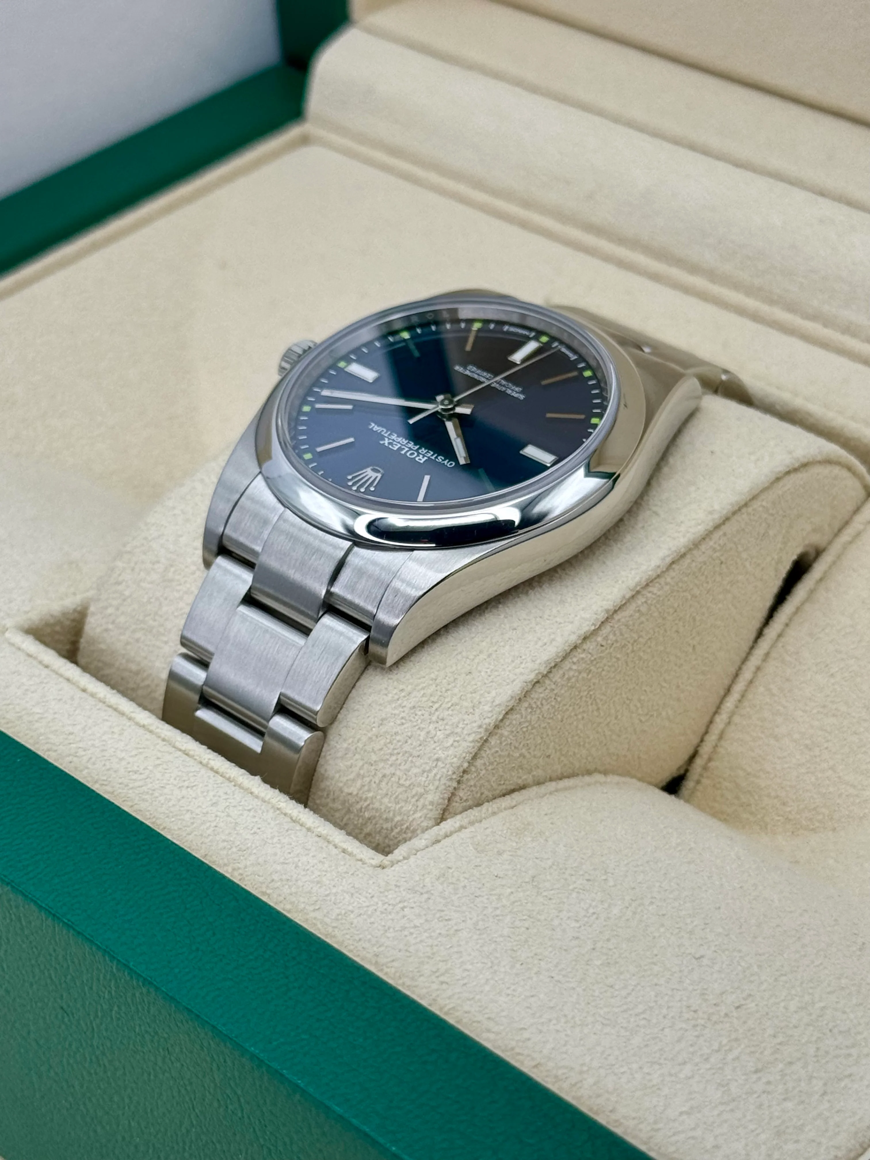 Rolex Oyster Perpetual 39mm 114300 Blue Dial - Image 7