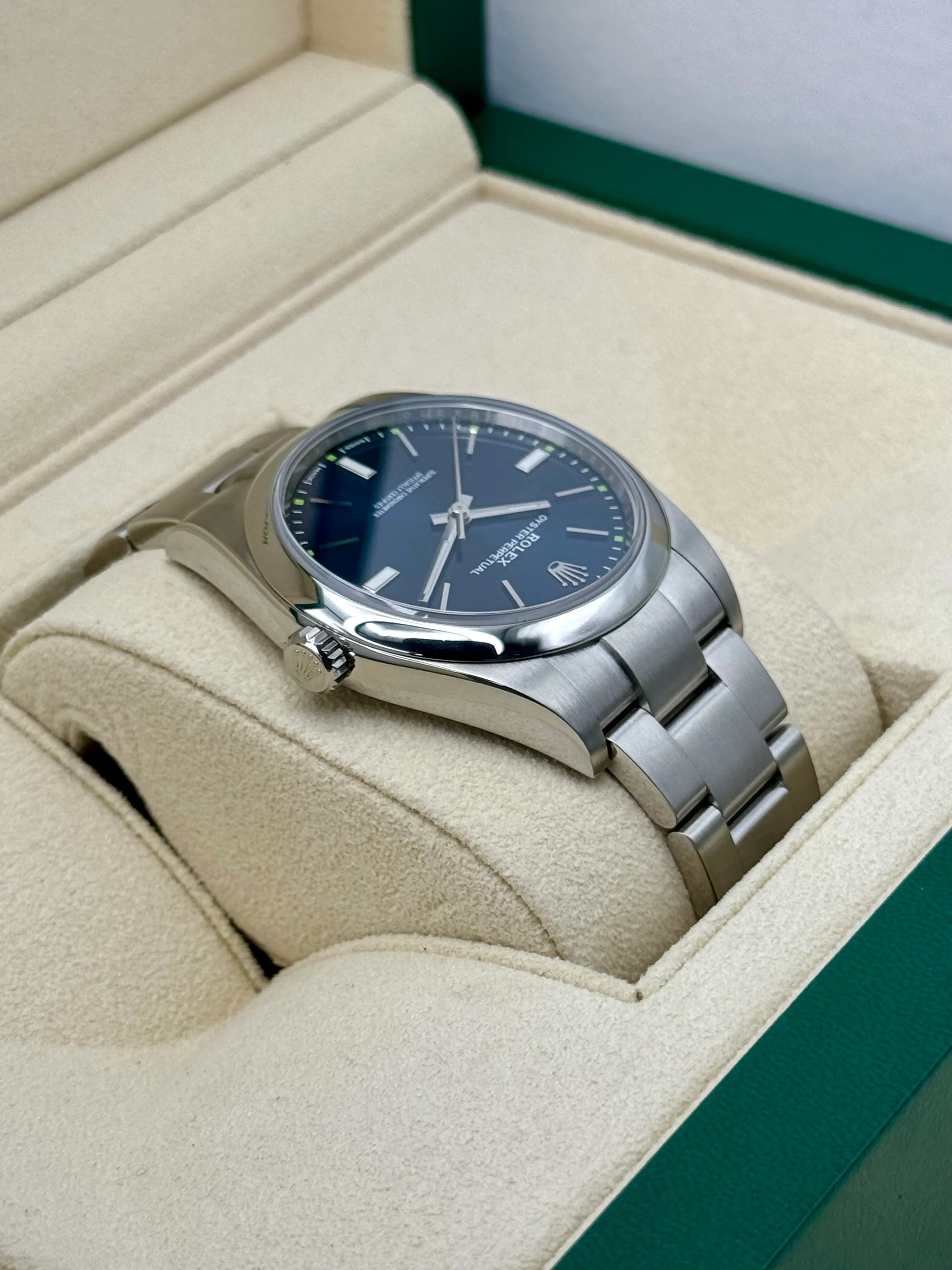 Rolex Oyster Perpetual 39mm 114300 Blue Dial - Image 8