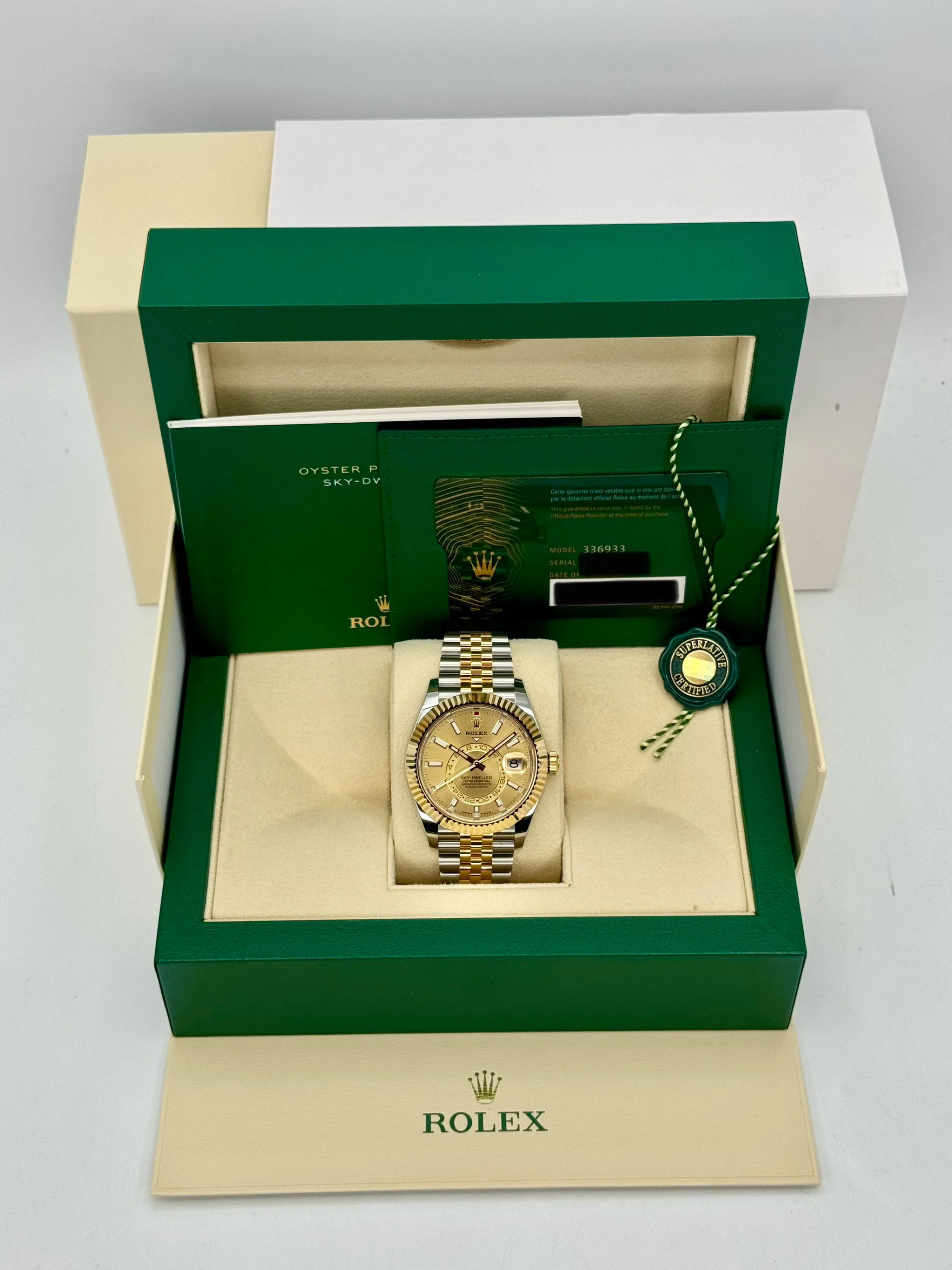 NEW 2025 Rolex Sky-Dweller 42mm 336933 Jubilee Champagne Dial - Image 10