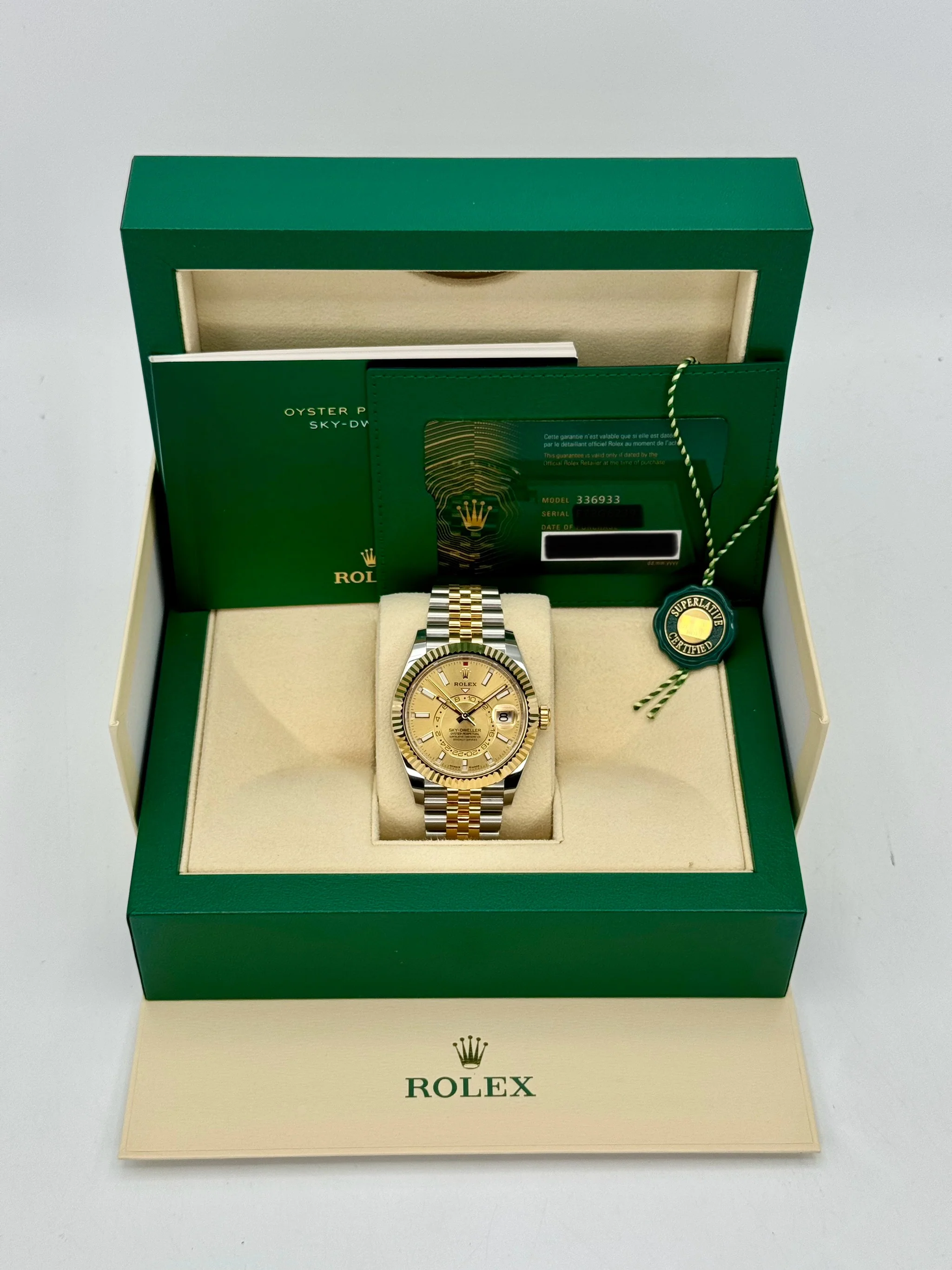 NEW 2025 Rolex Sky-Dweller 42mm 336933 Jubilee Champagne Dial - Image 9