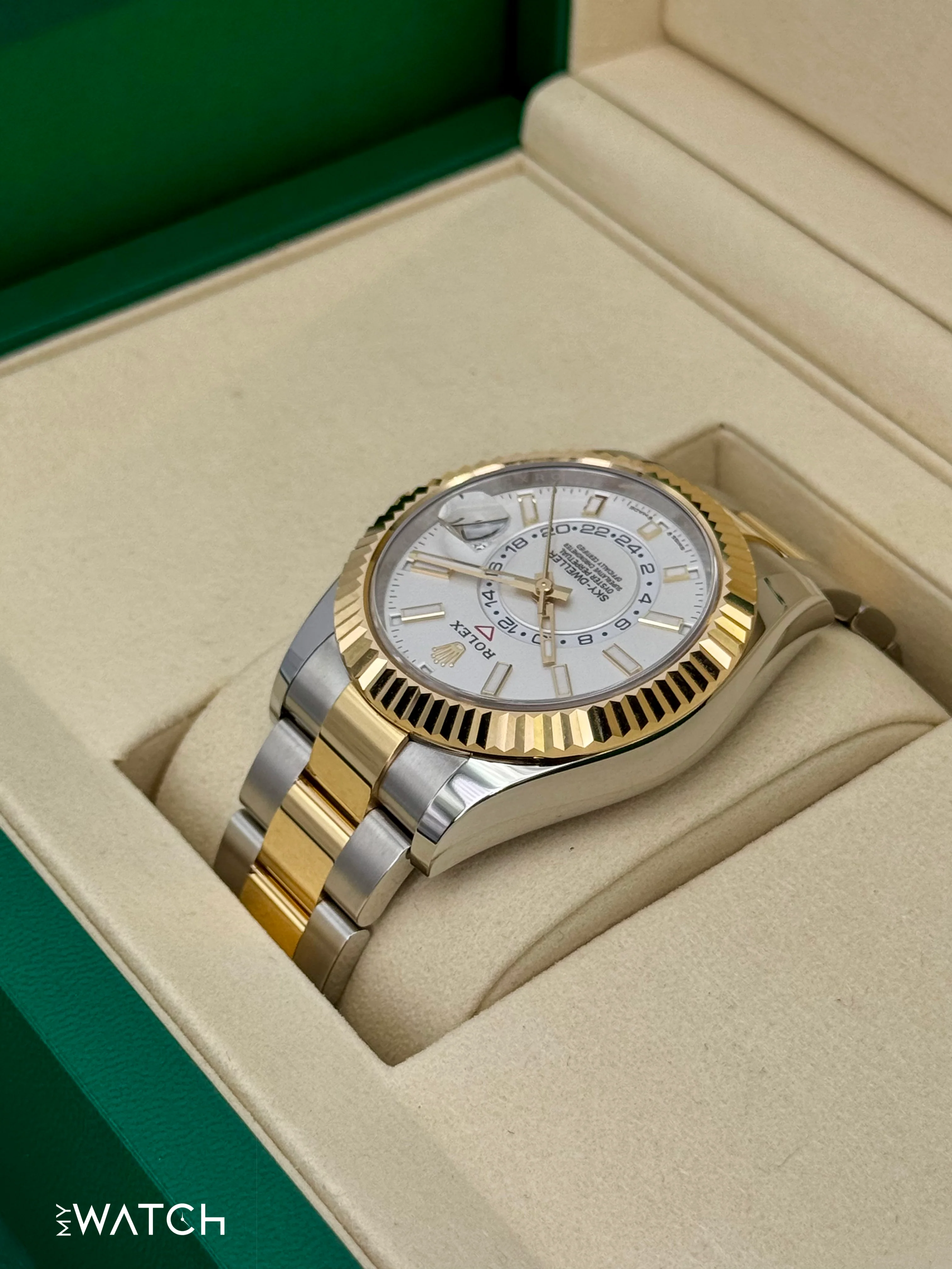 NEW 2025 Rolex Sky-Dweller 42mm 336933 Two-Tone Oyster White Dial - Image 7