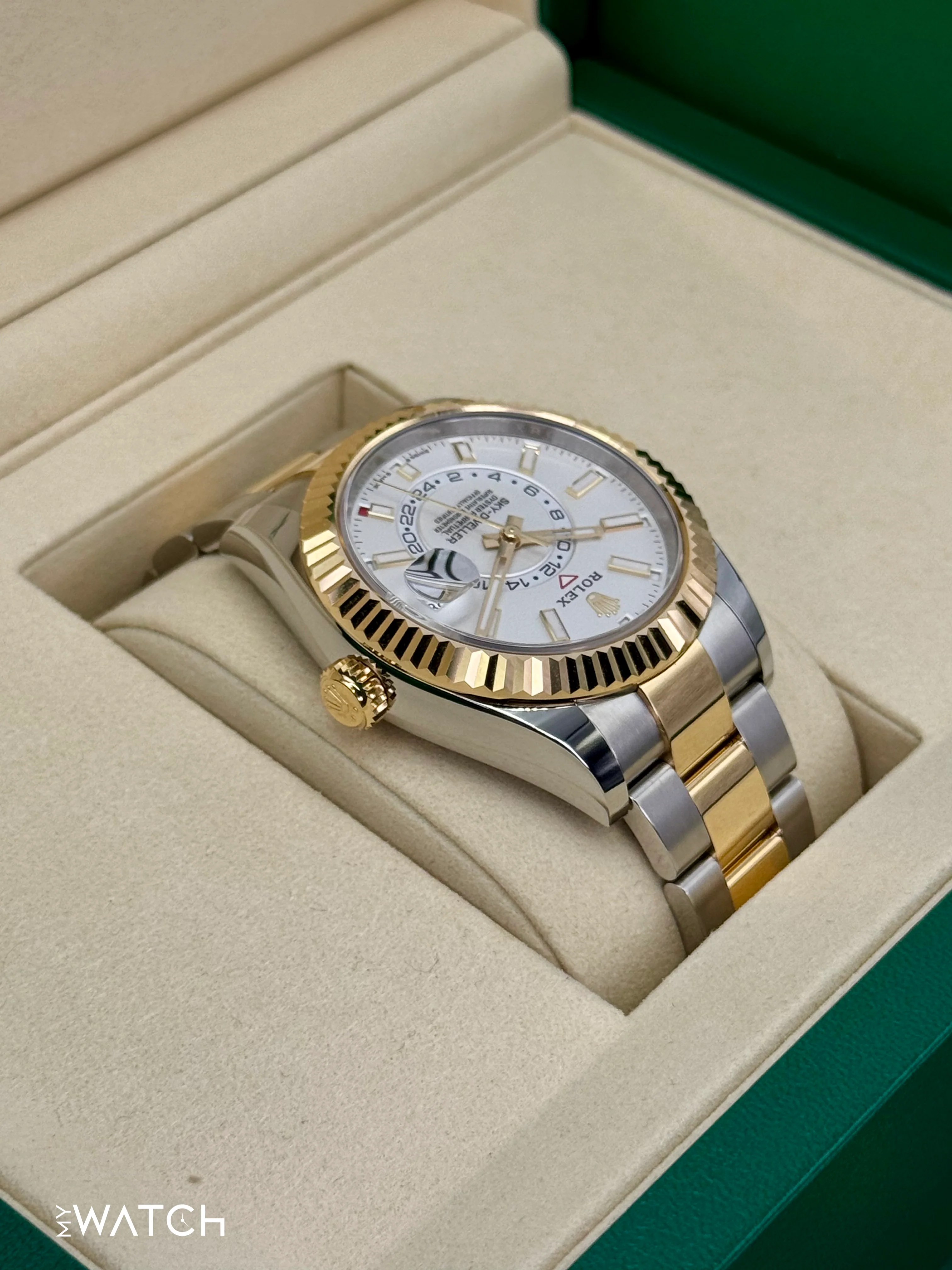 NEW 2025 Rolex Sky-Dweller 42mm 336933 Two-Tone Oyster White Dial - Image 8