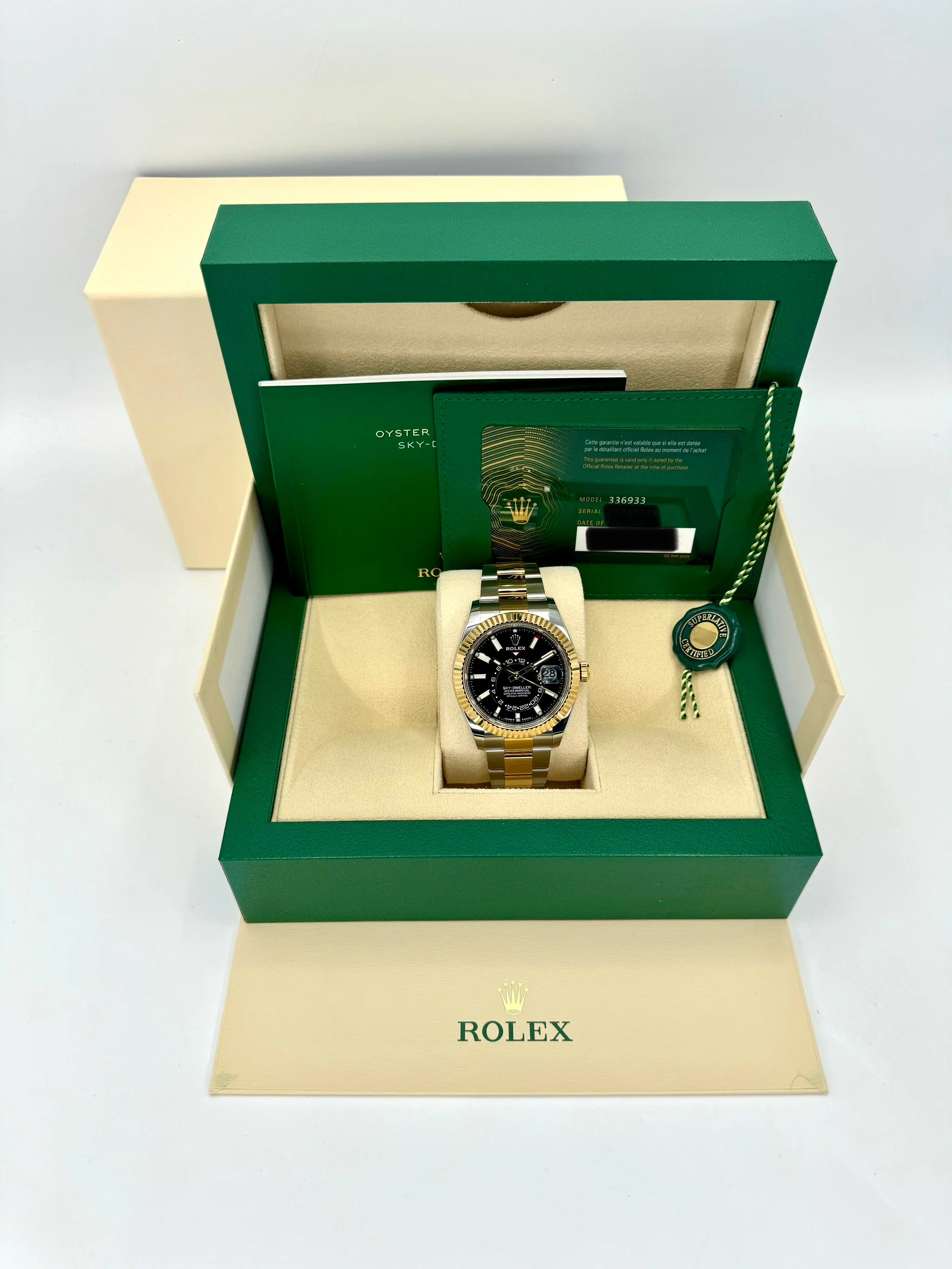 NEW 2025 Rolex Sky-Dweller 42mm 336933 Two-Tone Oyster Black Dial - Image 10