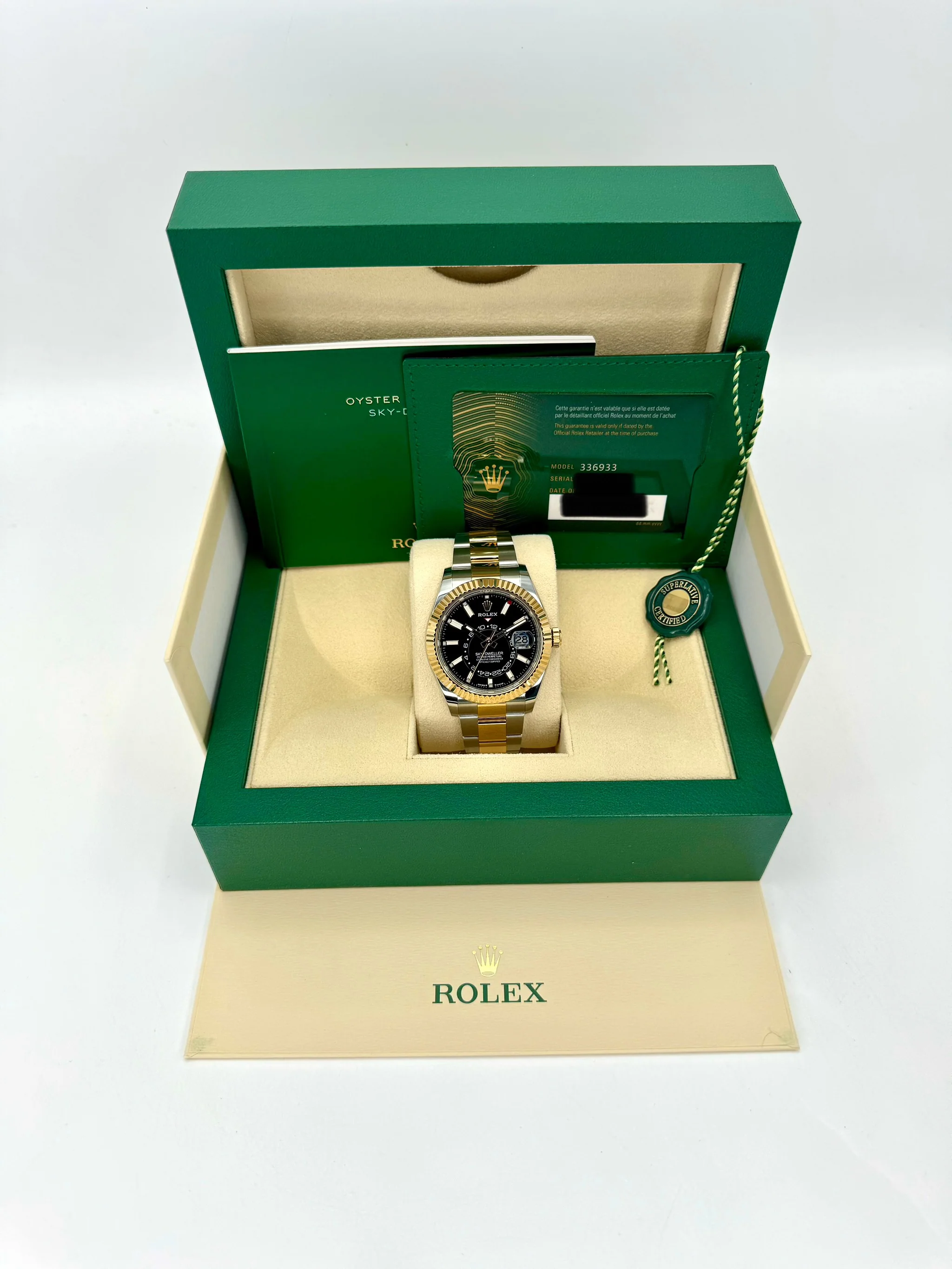 NEW 2025 Rolex Sky-Dweller 42mm 336933 Two-Tone Oyster Black Dial - Image 9