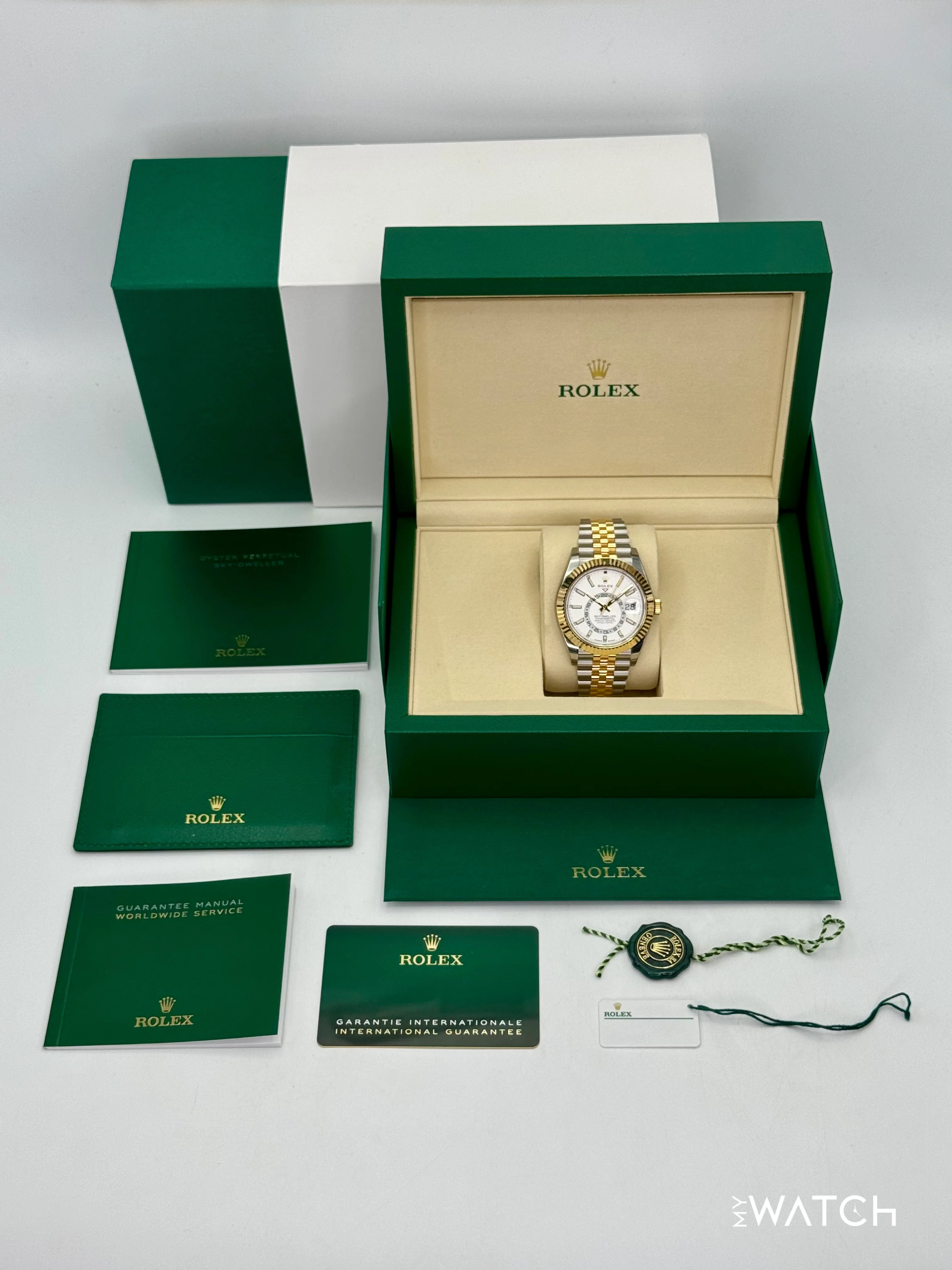 NEW 2025 Rolex Sky-Dweller 42mm 336933 Jubilee White Dial (STICKERED) - Image 10