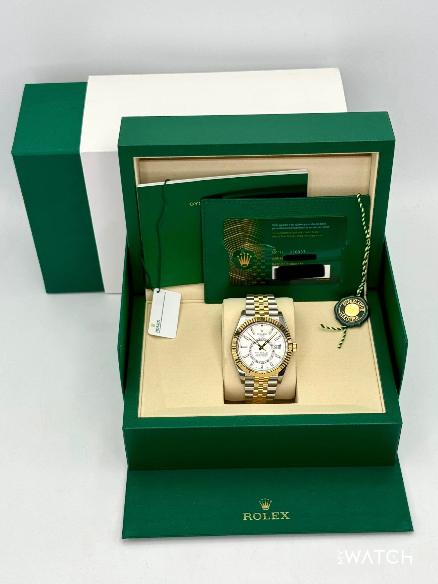 NEW 2025 Rolex Sky-Dweller 42mm 336933 Jubilee White Dial (STICKERED) - Image 9