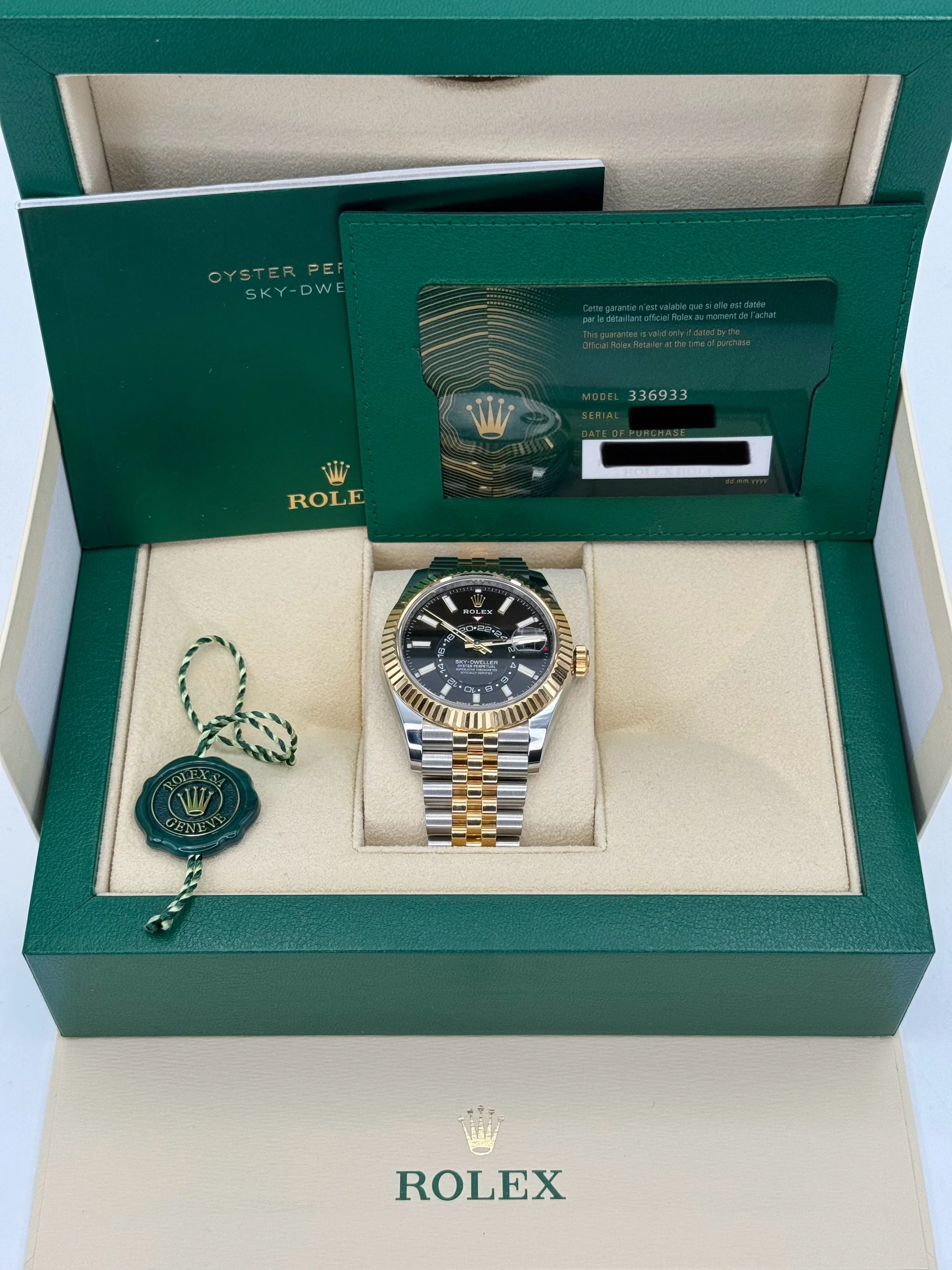 NEW 2024 Rolex Sky-Dweller 42mm 336933 Two-Tone Jubilee Black Dial - Image 11