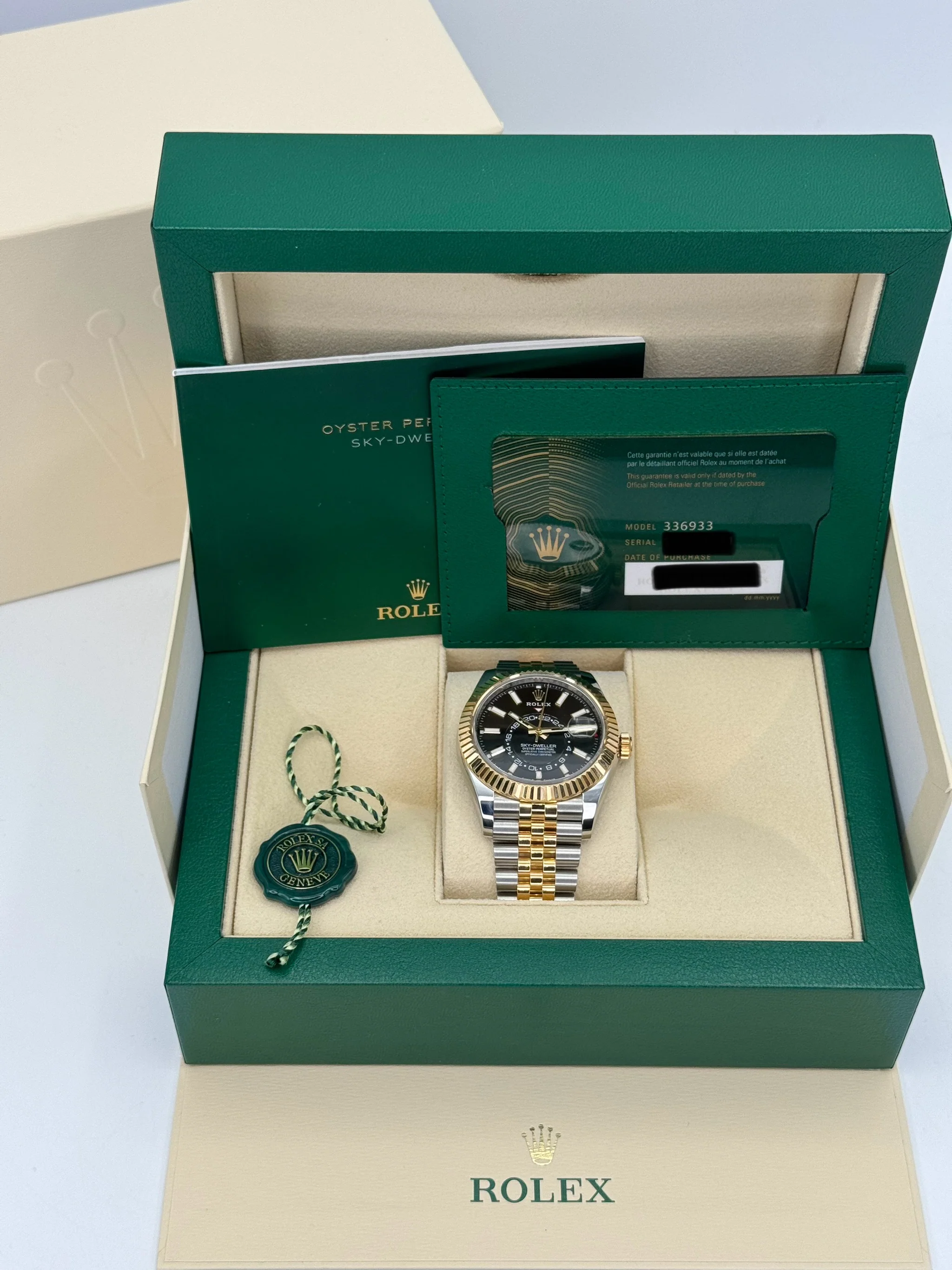 NEW 2024 Rolex Sky-Dweller 42mm 336933 Two-Tone Jubilee Black Dial - Image 12