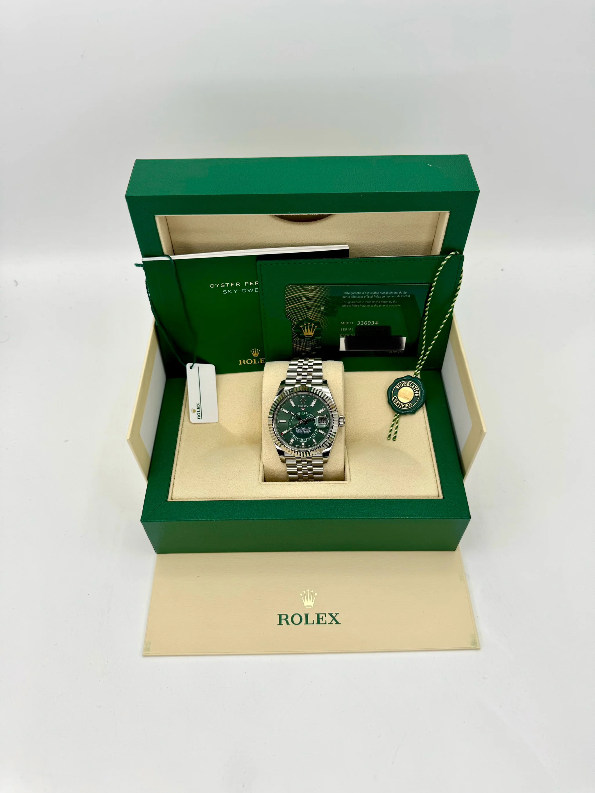 NEW 2025 Rolex Sky-Dweller 42mm 336934 Jubilee Green Dial - Image 9