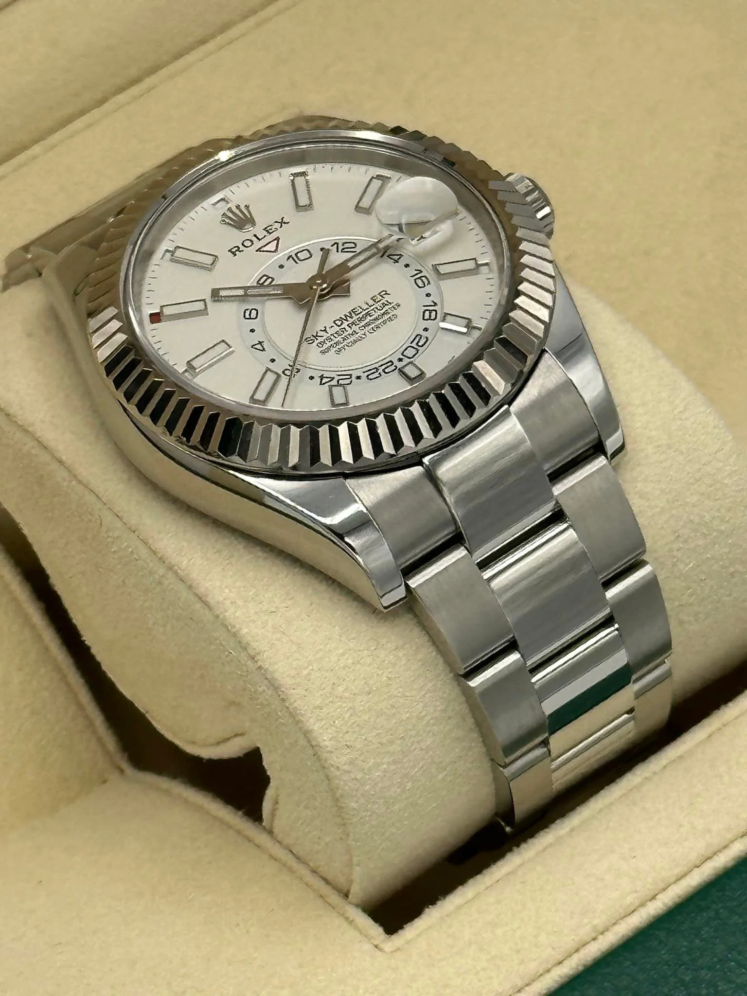 Rolex Sky-Dweller 42mm 326934 Stainless Steel Oyster White Dial - Image 5