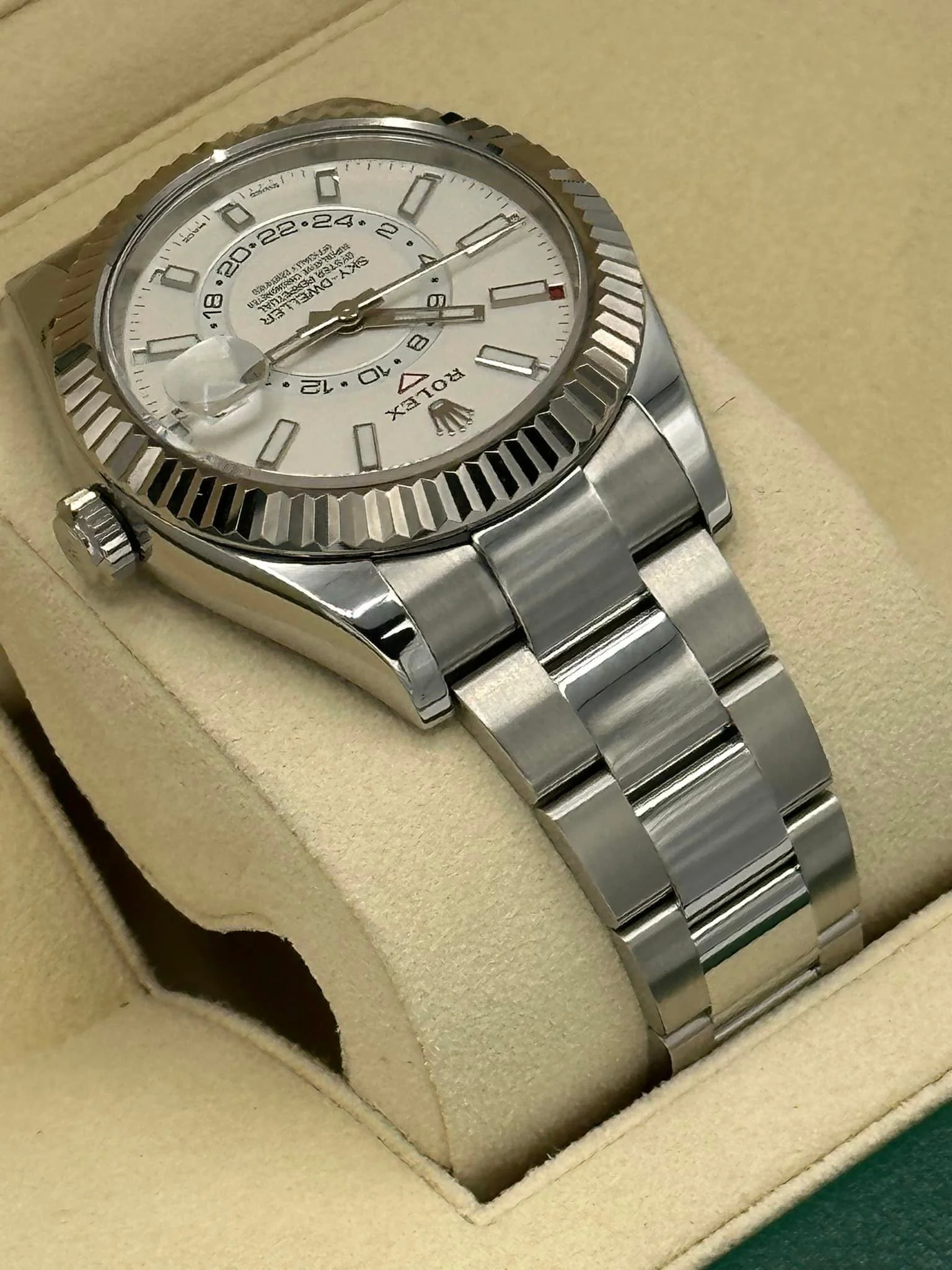 Rolex Sky-Dweller 42mm 326934 Stainless Steel Oyster White Dial - Image 7