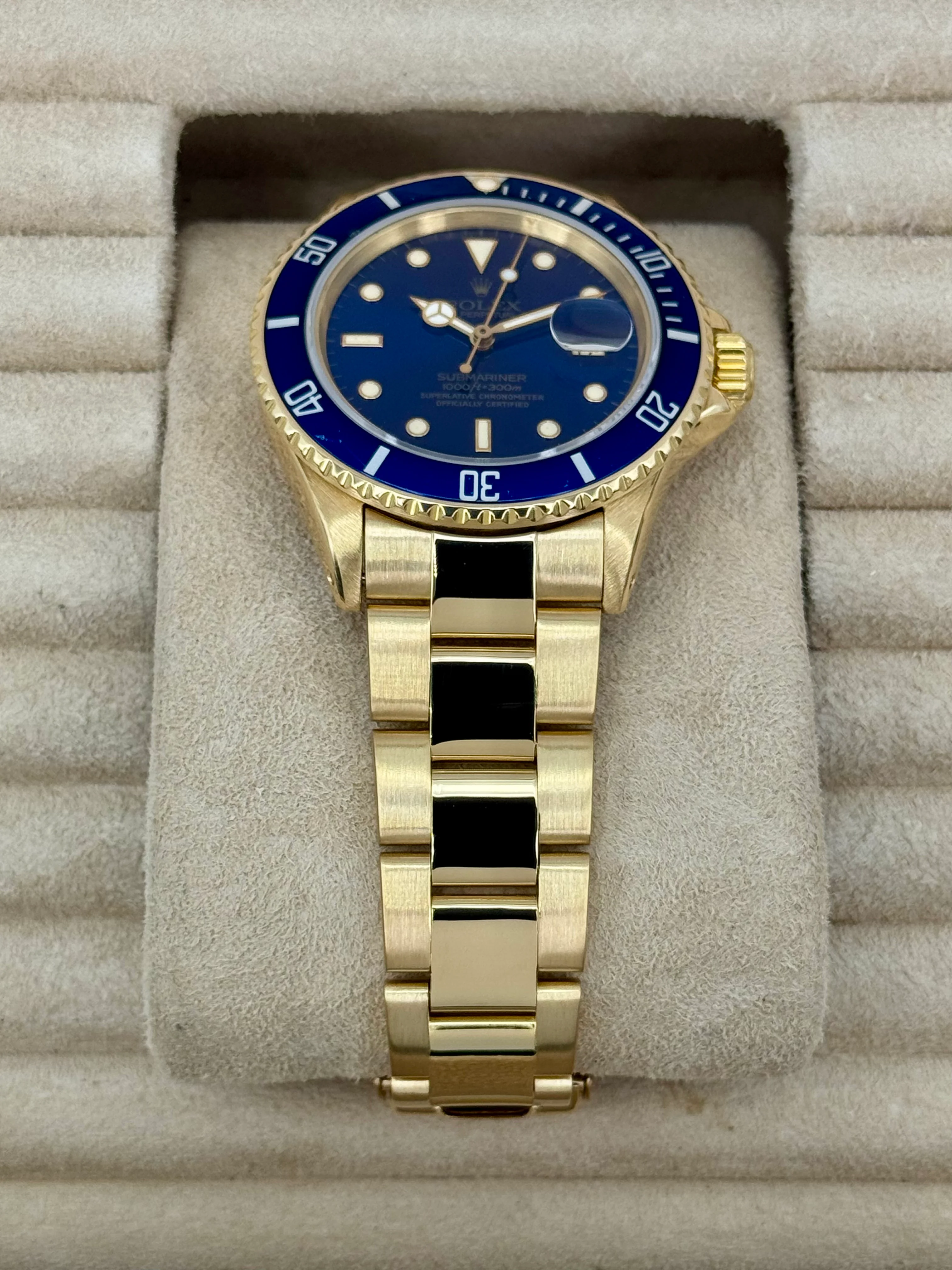1987 Rolex Submariner "Bluesy" 40mm 16808 Yellow Gold Blue Dial - Image 3