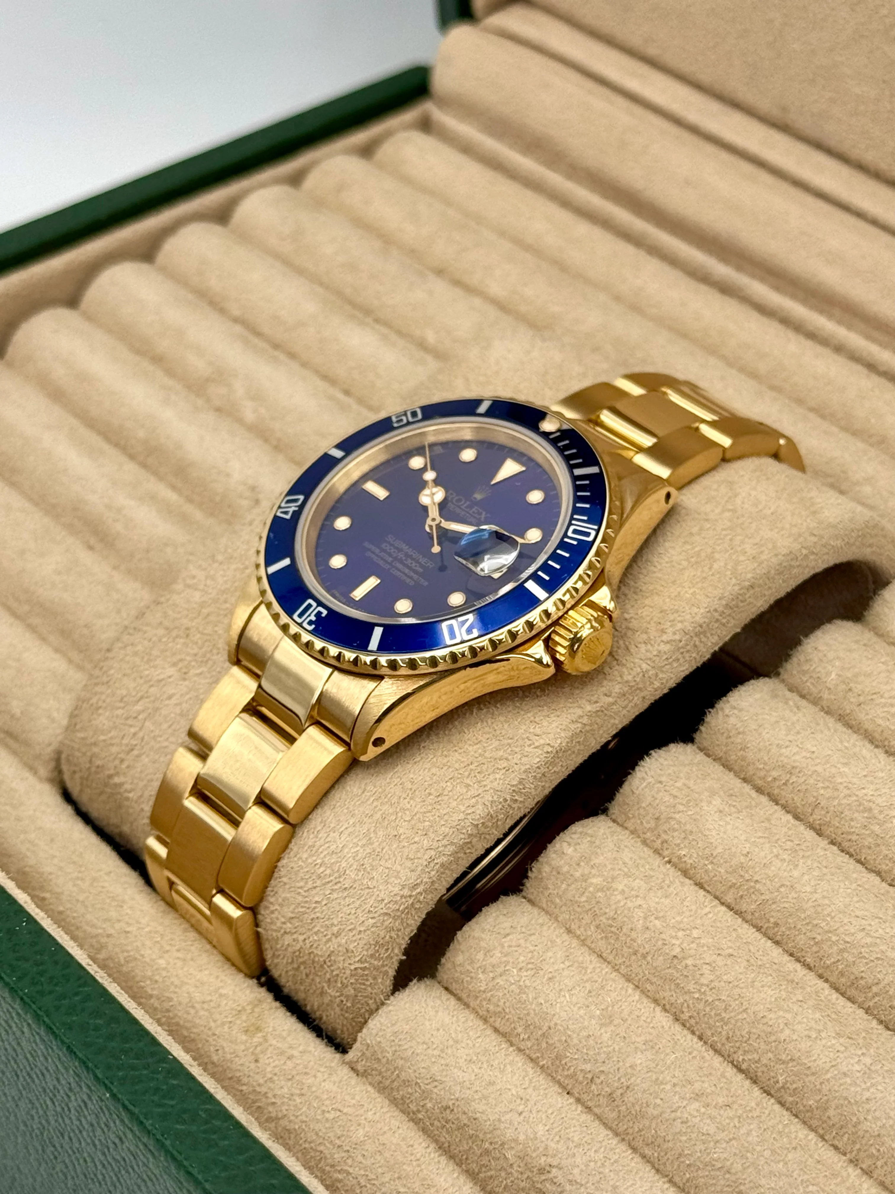 1987 Rolex Submariner "Bluesy" 40mm 16808 Yellow Gold Blue Dial - Image 5