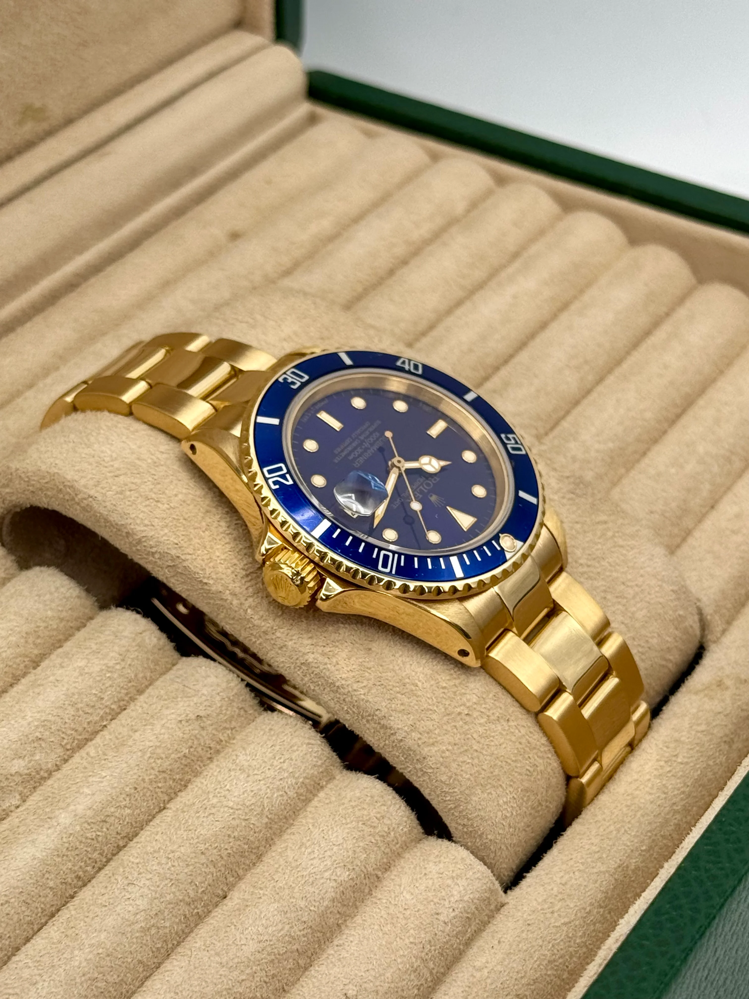 1987 Rolex Submariner "Bluesy" 40mm 16808 Yellow Gold Blue Dial - Image 8