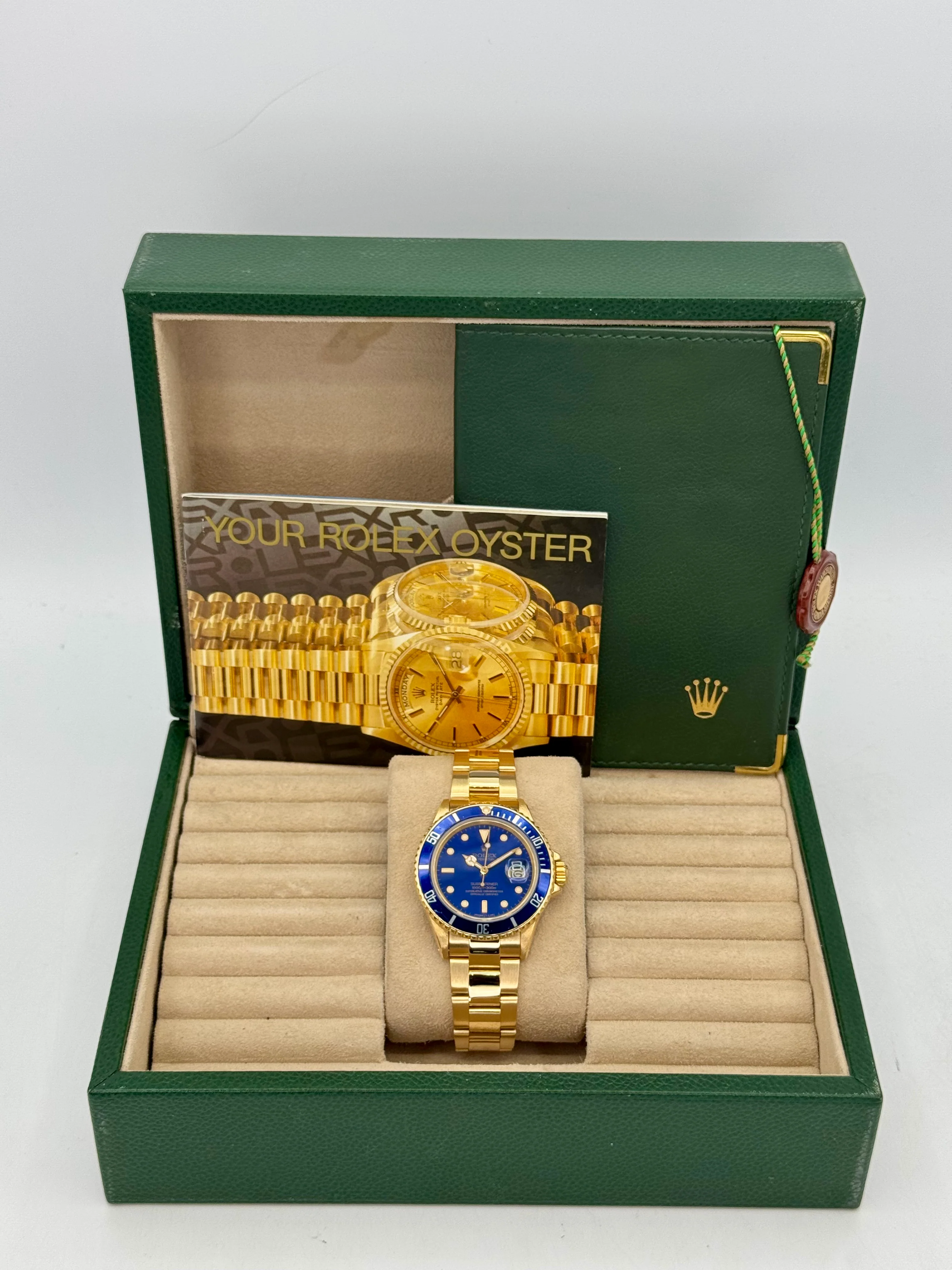1987 Rolex Submariner "Bluesy" 40mm 16808 Yellow Gold Blue Dial - Image 9