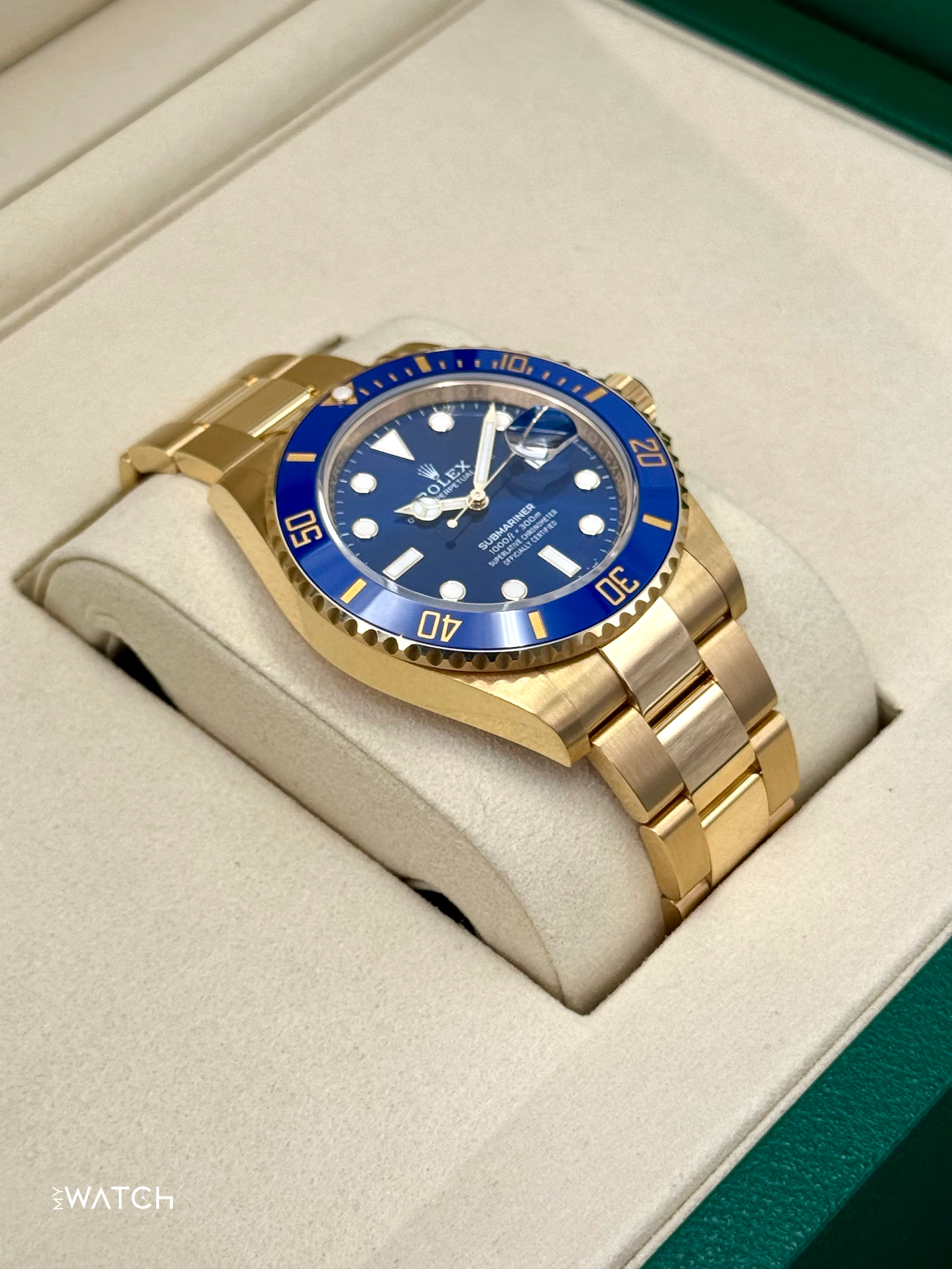 NEW 2025 Rolex Submariner "Bluesy" 41mm 126618LB Yellow Gold Blue Dial - Image 6