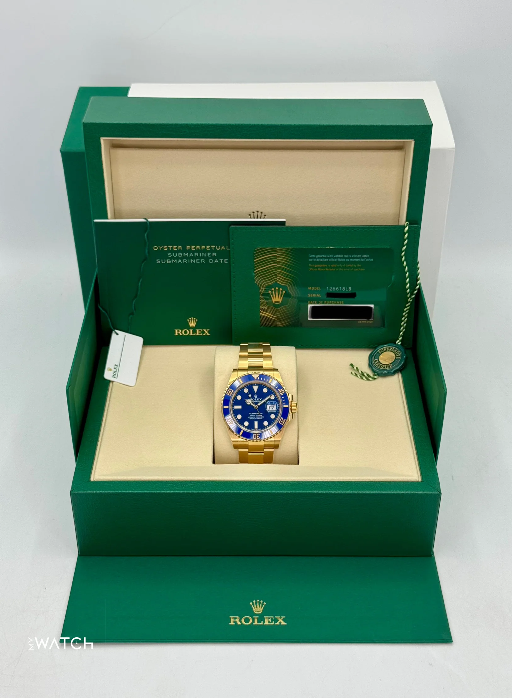 NEW 2025 Rolex Submariner "Bluesy" 41mm 126618LB Yellow Gold Blue Dial - Image 9