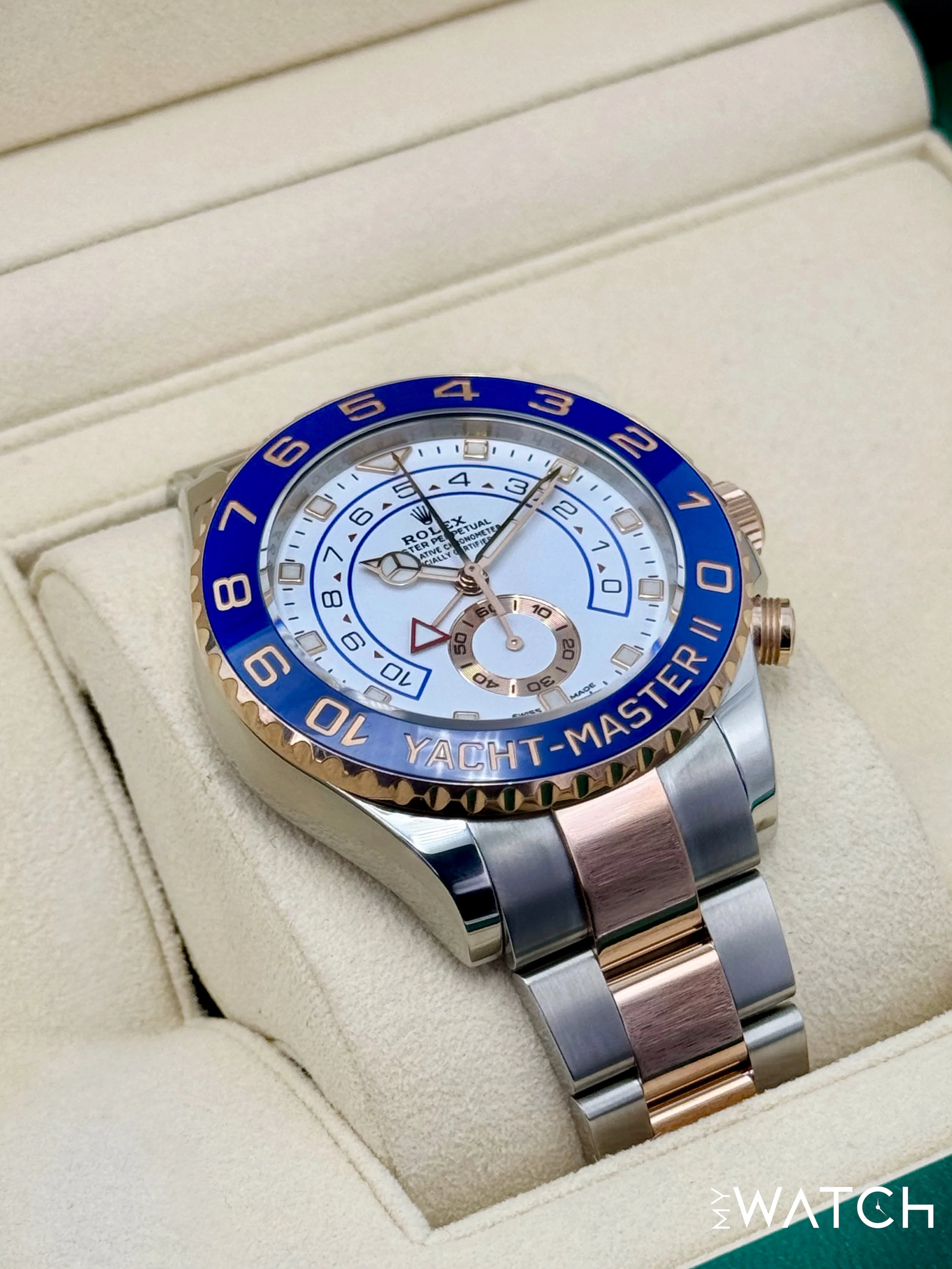 Rolex Yacht-Master II 44mm 116681 Two-Tone White Dial - Image 6
