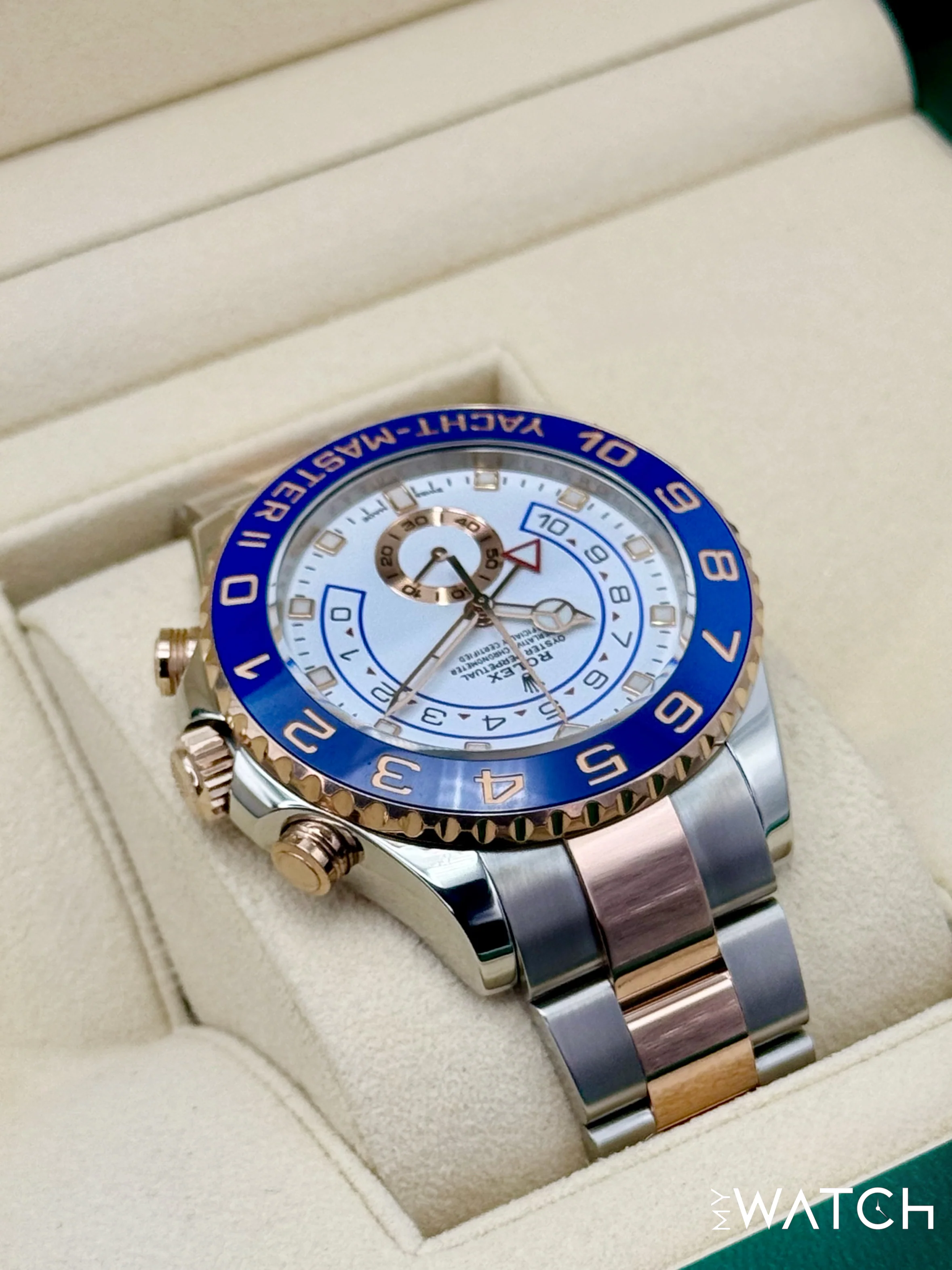Rolex Yacht-Master II 44mm 116681 Two-Tone White Dial - Image 8