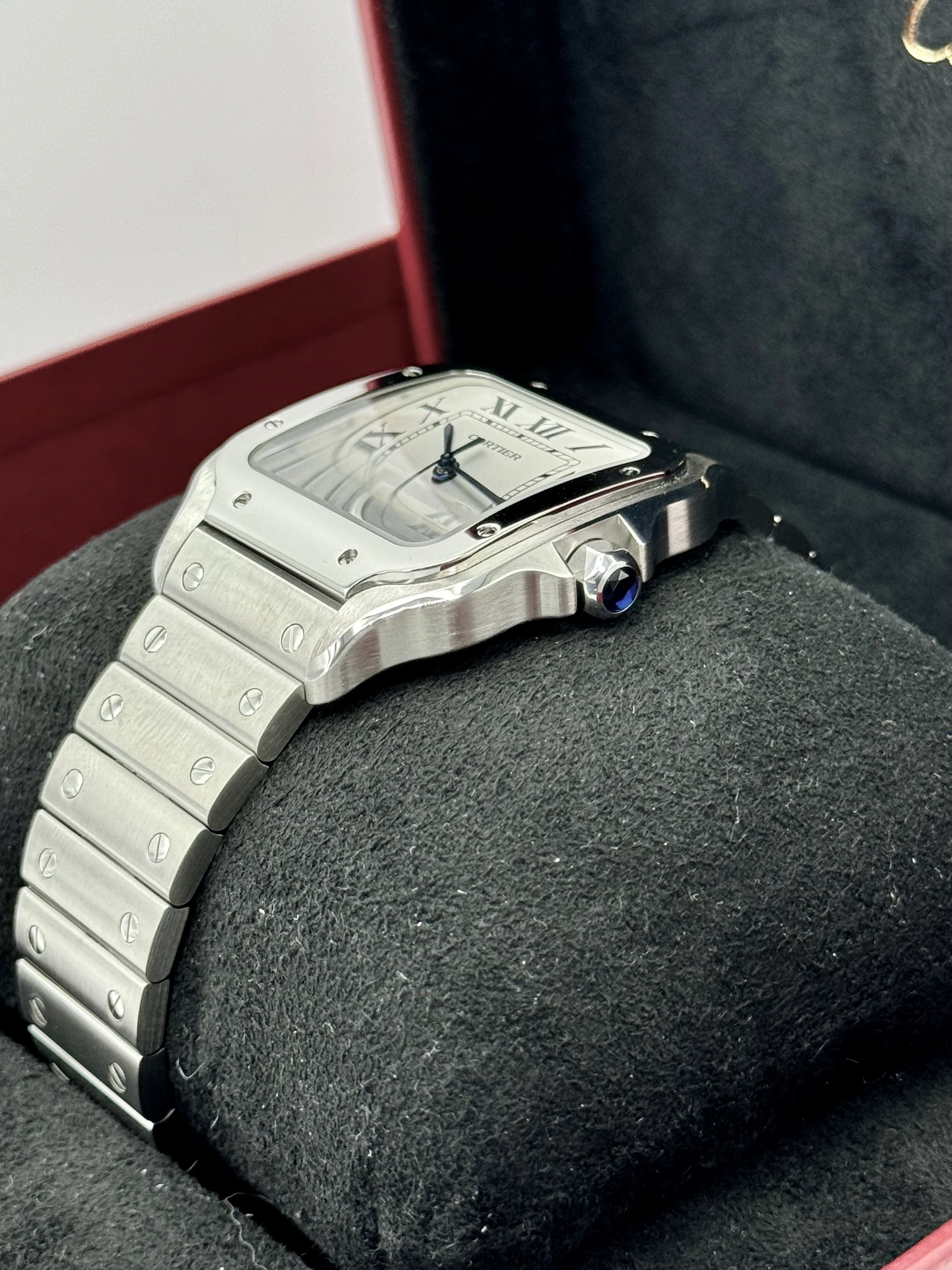 Santos De Cartier 39.8mm WSSA0018 Stainless Steel White Dial - Image 5