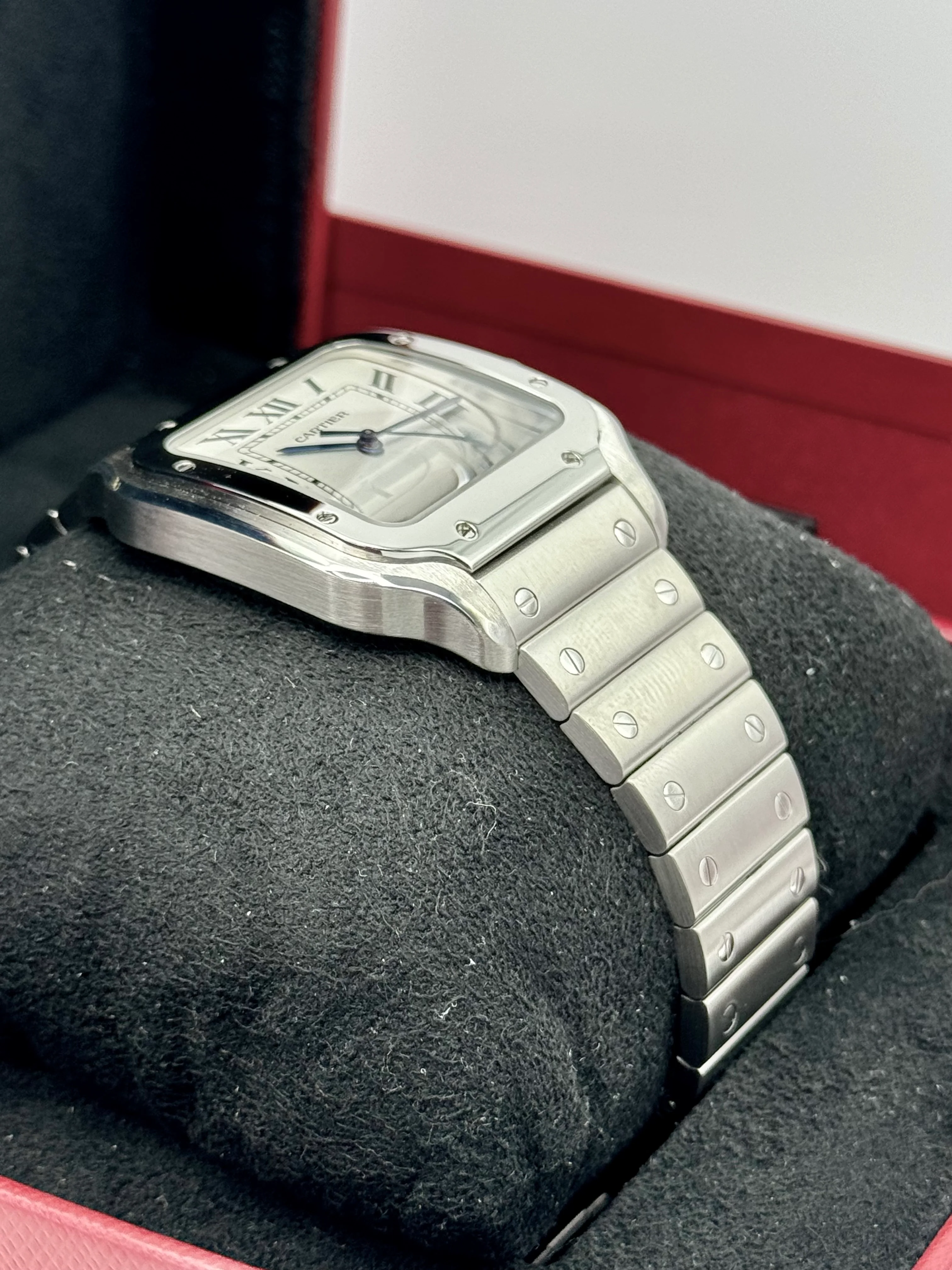 Santos De Cartier 39.8mm WSSA0018 Stainless Steel White Dial - Image 6