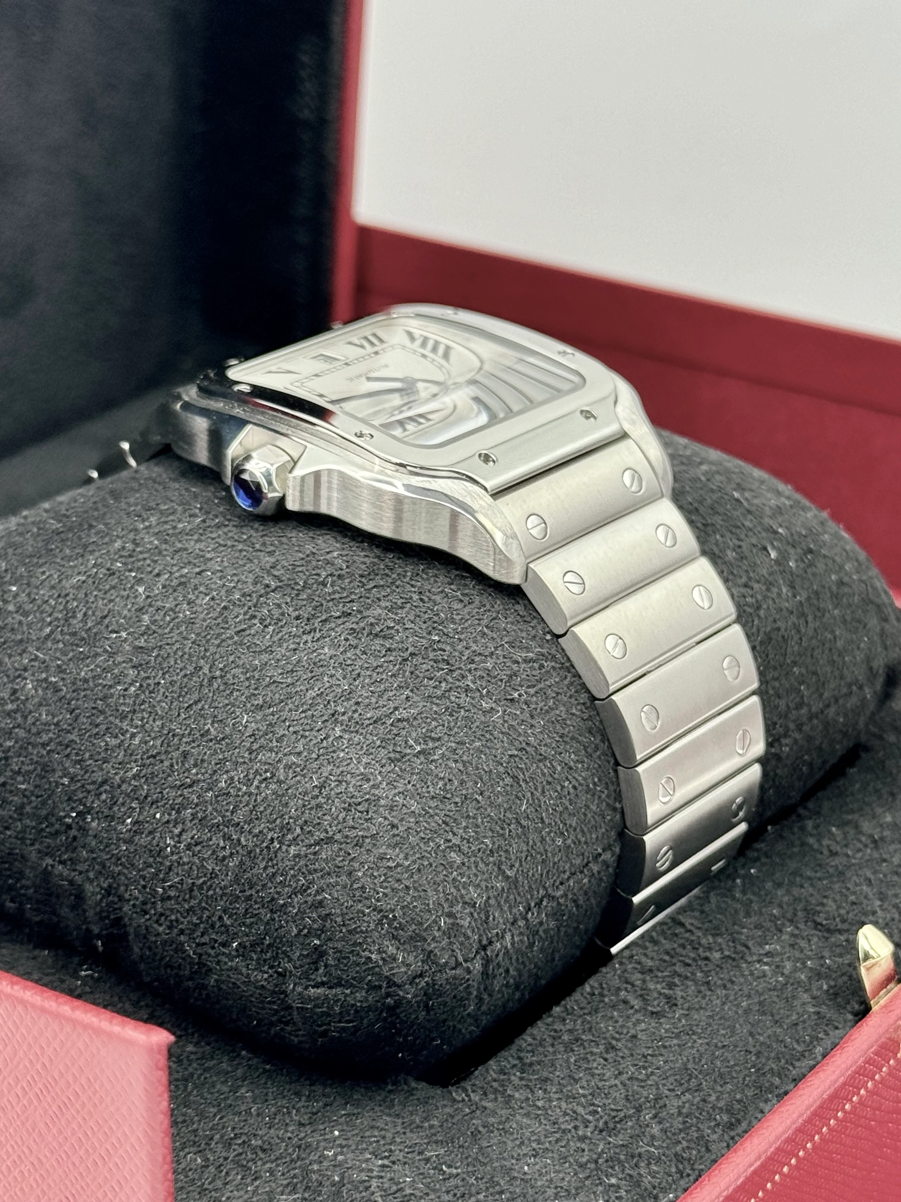 Santos De Cartier 39.8mm WSSA0018 Stainless Steel White Dial - Image 8